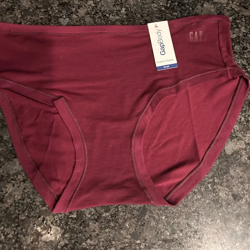 Set of 3 GapBody Maroon Breathe Bikini Panties